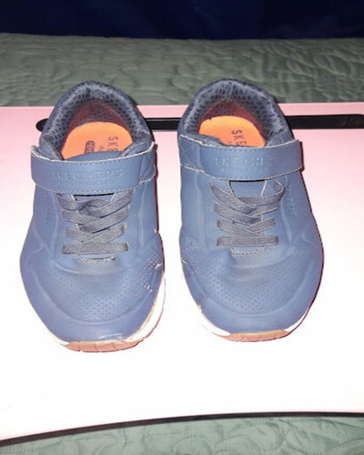 Zapatillas Air Cooled Azules Skechers N° 34 Usadas