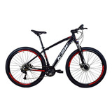 Bicicleta Aro 29 Ksw Alivio 1.0 27v Hid Pdv Shimano K7 Trava Cor Preto/vermelho Tamanho Do Quadro 19