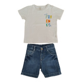 Conjunto Remera Y Bermuda Talle 1/2 Años Cheeky Mimo