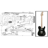 Plan De Fender Telecaster Deluxe Guitarra Eléctrica - Impr.