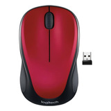 Mouse Logitech Inalámbrico M317/rojo
