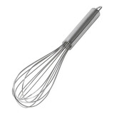 Batedor De Ovos E Massas Profissional Fouet Aço Inox 30 Cm