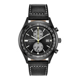 Reloj Hombre Citizen Ca7027-08e Casual Diseño Vintage Negro