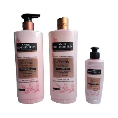 Anne Rothshield Kit Shampoo + Acond + Crema Peinar Keratina | MercadoLibre