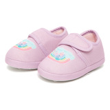 Pantufa Sapato Infantil Bebê Dino Rosa 601 Gasf