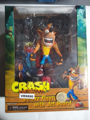 Crash Bandicoot Deluxe Figure Con Jet Board Vrs 890