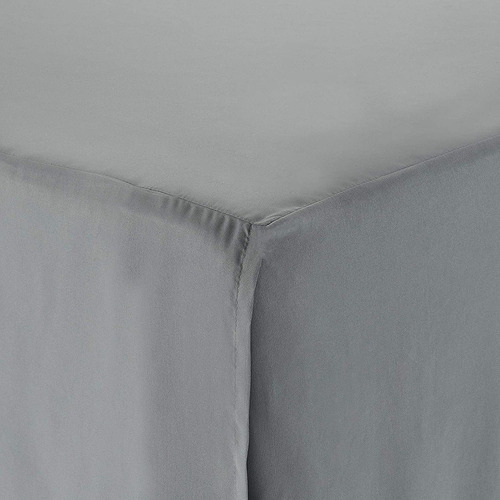 Falda Para Cama Queen Size Rodapie Gris Oscuro