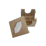 Porta Maquiagem Organizador De Mdf P/9 Batons 0168