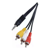 Cable Mini Plug 3.5 Mm Jack A 3 Rca Audio Video 1,5 Metros