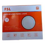 Panel Embutido 12w Redondo 6500k Luz Fria Fsl