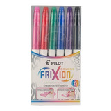 Frixion Colors Pilot Marcadores De Tinta Borrable 6 Piezas