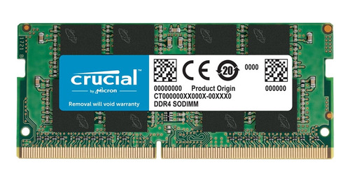 Memoria Ddr4  8 Gb Crucial Portatil