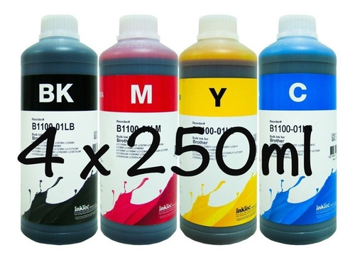 Pack 250ml Brothe T800 T520 T720 T220 T310 T310 T4500 T910