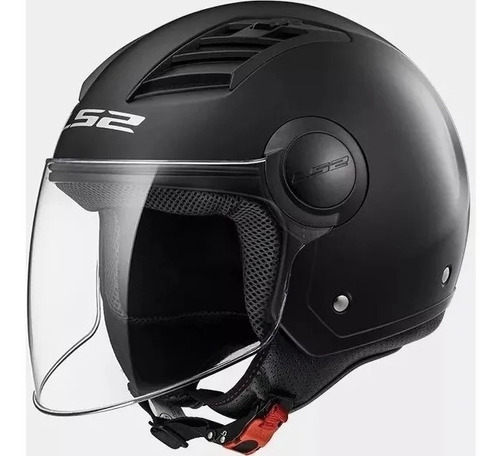 Casco Moto Abierto Ls2 562 Airflow Negro Mate Vinker