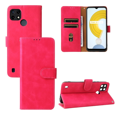 Funda De Piel Sintética Para Oppo Realme C21y