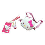 Mini Bolsa Hello Kitty Correa Ajustable + Llavero Juego 2 Pz
