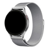 Pulseira Aço Inoxidável Magnética Para Galaxy Watch6 40/44mm Cor Prata