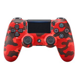 Joystick Sony Dualshock 4 Camuflado Rojo + Juego Digital Pc