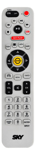 Controle Remoto Para Sky Ulr2u Tecla Sky Play