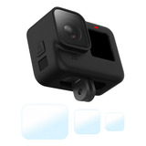 Case Silicone + Película Para Gopro Hero 9, 10, 11, 12 Black