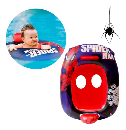 Bote Inflavel Homem Aranha Infantil Fralda 30kg Resistente