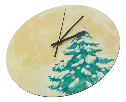 Reloj De Pared Con Luna Luminosa, Reloj Navideño, Reloj De P