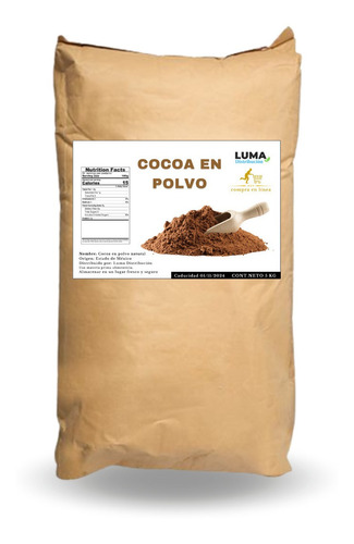 5 Kg Cocoa En Polvo Natural