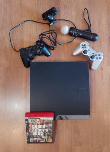 Play Station 3  Slim + 2 Joystick + Move + Juego