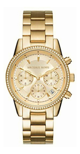 Michael Kors Mk6356, Reloj Mujer, Dorado, 37 Mm