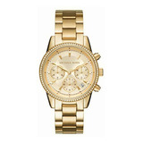 Michael Kors Mk6356, Reloj Mujer, Dorado, 37 Mm