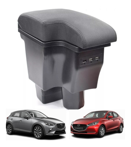 Apoyabrazos Consola Central Mazda 2  Puertos Usb