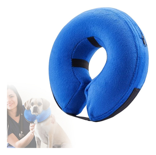 Collar Inflable De Recuperación Isabelino Para Perros Y Gato