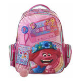 Mochila Poppy Trolls 2 World Tour Primaria Backpack Lentejuela En Vista