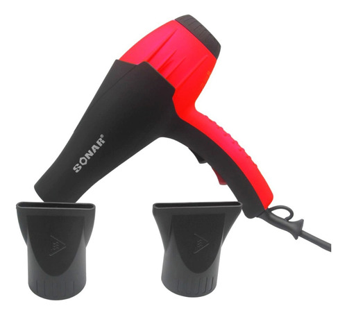 Secador De Cabelos Profissional Alta Potencia 8600w Cor Vermelho - Com Preto 220v