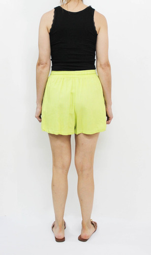 Short Básico De Lino Con Elástico  Citrus - Koxis Mujer