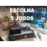 Xbox 360 Slim- Super Slim+jogos Menor Preço Barato