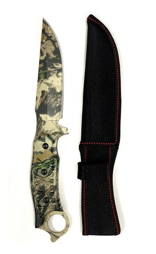 Cuchillo Táctico Camuflado Bosque