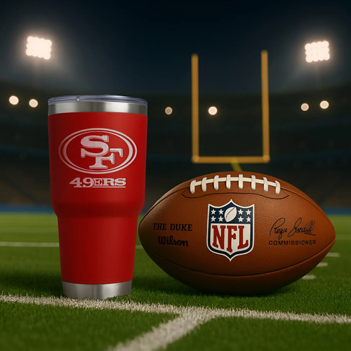 Nfl San Francisco 49ers Termo Premium 30 Oz Acero Inox