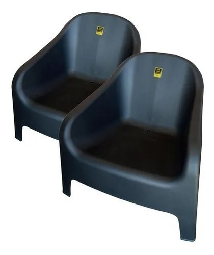 Sillon Mascardi Skarpo Color Negro X 3 Reforzados