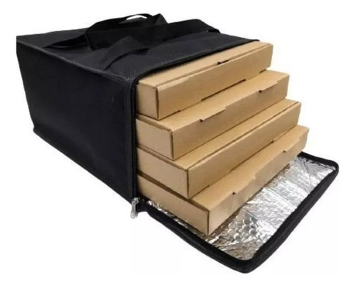 Bolso Termico Delivery De Pizzas 4 Cajas 