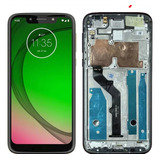 Tela Frontal Completo Do Moto G7 Play Xt1952 Com Aro Origina