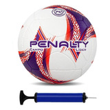 Bola De Futebol Campo Penalty Lider Com Bomba Cor Violeta