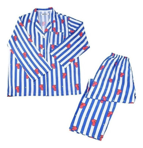 2pcs Kpop Bts Bt21 Precioso Pijama Fino De Verano