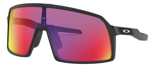 Arm. Solar Oakley Sutro S 0oo9462 Hombre Espejeado Color 946204 Lente Rojo Varilla Negro Armazón Negro