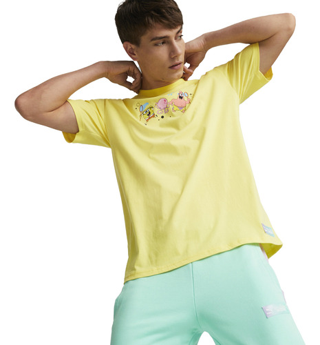 Remera Puma X Spongebob Graphic Tee 53895860 Hombre