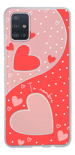 Funda Para Galaxy Para Mujer Corazones Con Tu Nombre