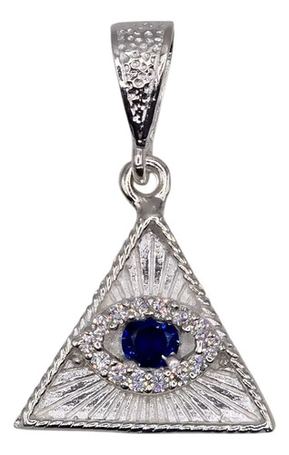 Dije Colgante Ojo Divina Providencia Iluminati Plata 925