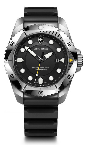 Reloj Dive Pro Quartz 43 Mm Negro Caja Acero Victorinox