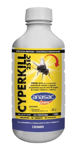 Insecticida Cyperkill 25 Ec 1lt Anasac