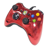 Control Alambrico Cromado Para Xbox 360 Original